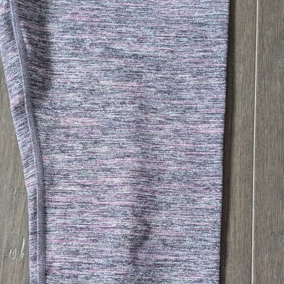 Tuff Athletics, Cropped Leggings, Marled Purple, Sz S - Picture 5 of 8